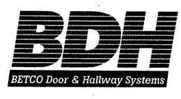 BDH BETCO DOOR & HALLWAY SYSTEMS trademark