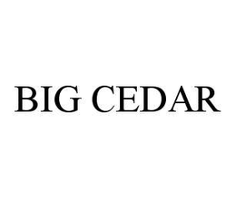 BIG CEDAR trademark