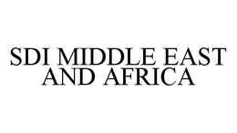 SDI MIDDLE EAST AND AFRICA trademark