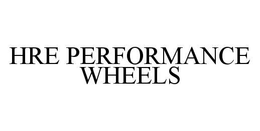HRE PERFORMANCE WHEELS trademark