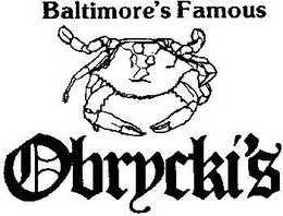 BALTIMORE'S FAMOUS OBRYCKI'S trademark