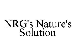 NRG'S NATURE'S SOLUTION trademark