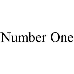 NUMBER ONE trademark