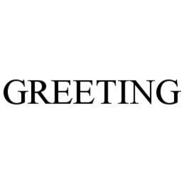 GREETING trademark