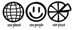 ONE PLANET ONE PEOPLE ONE PIZZA trademark