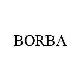 BORBA trademark