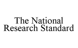 THE NATIONAL RESEARCH STANDARD trademark