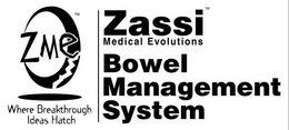 ZASSI BOWEL MANAGEMENT SYSTEM trademark