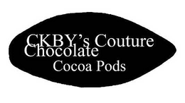 CKBY'S COUTURE CHOCOLATE COCOA PODS trademark