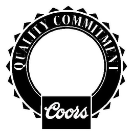 COORS QUALITY COMMITMENT trademark