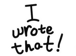I WROTE THAT! trademark