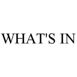 WHAT'S IN trademark
