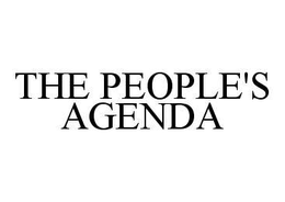 THE PEOPLE'S AGENDA trademark