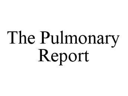 THE PULMONARY REPORT trademark
