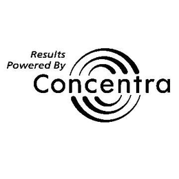 RESULTS POWERED BY CONCENTRA trademark