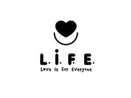 L.I.F.E. LOVE IS FOR EVERYONE trademark