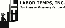 LTI LABOR TEMPS, INC. SPECIALISTS IN TEMPORARY PERSONNEL trademark
