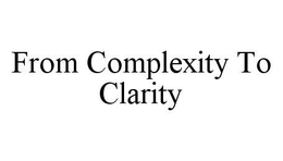 FROM COMPLEXITY TO CLARITY trademark
