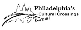 PHILADELPHIA'S CULTURAL CROSSINGS KNOW IT ALL! trademark