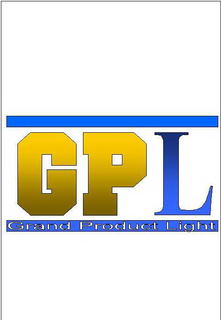 GPL GRAND PRODUCT LIGHT trademark
