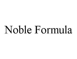 NOBLE FORMULA trademark