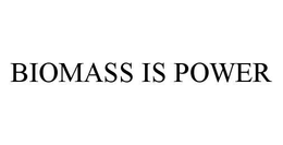 BIOMASS IS POWER trademark