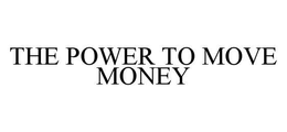 THE POWER TO MOVE MONEY trademark