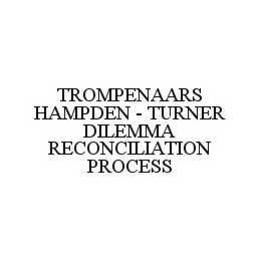TROMPENAARS HAMPDEN - TURNER DILEMMA RECONCILIATION PROCESS trademark