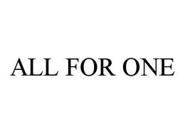 ALL FOR ONE trademark