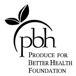 PBH PRODUCE FOR BETTER HEALTH FOUNDATION trademark