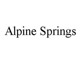 ALPINE SPRINGS trademark