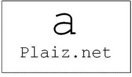 A PLAIZ.NET trademark
