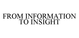 FROM INFORMATION TO INSIGHT trademark