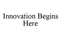 INNOVATION BEGINS HERE trademark