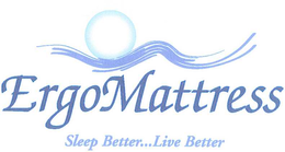 ERGOMATTRESS SLEEP BETTER...LIVE BETTER trademark