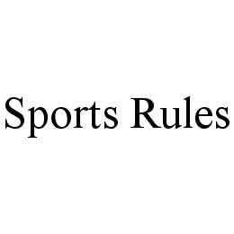 SPORTS RULES trademark