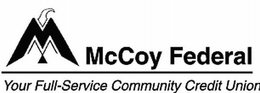 MCCOY FEDERAL YOUR FULL-SERVICE COMMUNITY CREDIT UNION trademark
