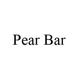 PEAR BAR trademark