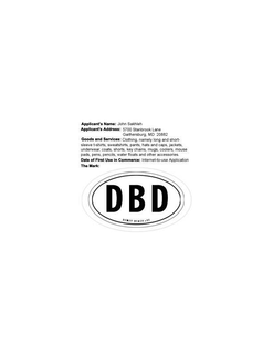 "DBD" "DEWEY BEACH DE" trademark