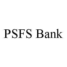 PSFS BANK trademark