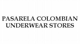 PASARELA COLOMBIAN UNDERWEAR STORES trademark
