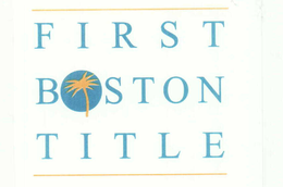 FIRST BOSTON TITLE trademark