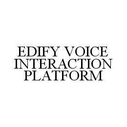 EDIFY VOICE INTERACTION PLATFORM trademark
