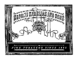 GEORGE KARELIAS AND SONS FINE TOBACCOS SINCE 1888 trademark