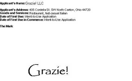 GRAZIE! trademark