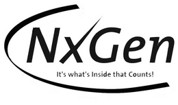 NXGEN IT'S WHAT'S INSIDE THAT COUNTS! trademark