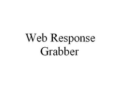 WEB RESPONSE GRABBER trademark
