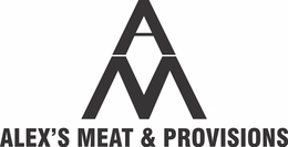 A M ALEX'S MEAT & PROVISIONS trademark
