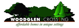 WOODGLEN CROSSING AFFORDABLE HOMES IN UNIQUE SETTINGS trademark