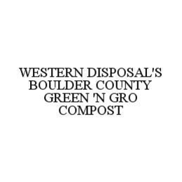 WESTERN DISPOSAL'S BOULDER COUNTY GREEN 'N GRO COMPOST trademark